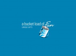 A Bucket Load of Fun Logo Design on dark background